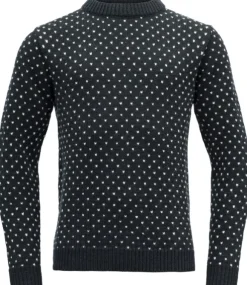 Devold Sörisen Wool Sweater Unisex villapaita, Ink/Off White