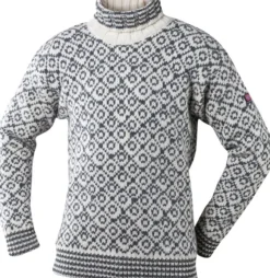 Devold Svalbard Sweater High Neck Unisex Off White/Anthracite