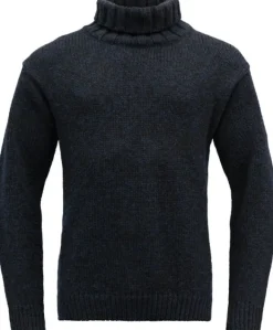 Devold Unisex Nansen Sweater High Neck villapusero, tummansininen