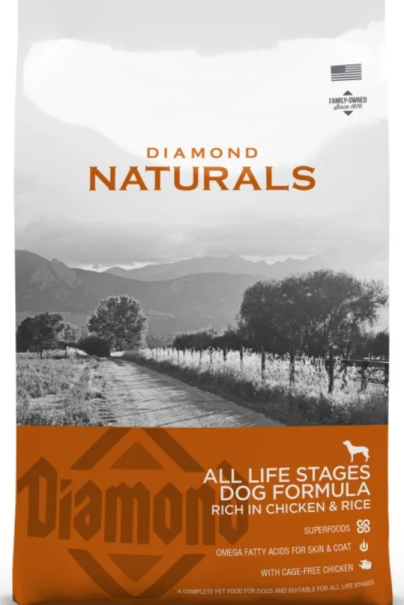 Diamond Naturals All Life Stage Chicken Rice koiran kuivaruoka, 15 kg