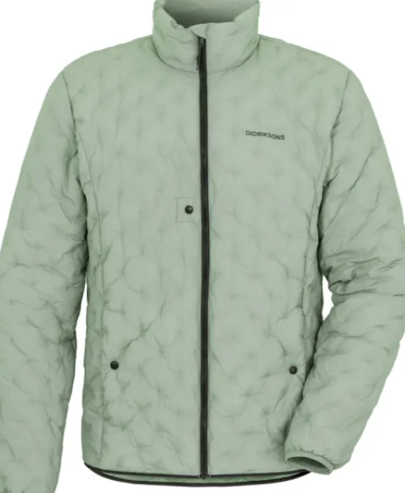 Didriksons Darius tikattu takki, vaaleanvihreä