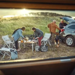 Dometic Compact Camp Table Bamboo taitettava retkipöytä