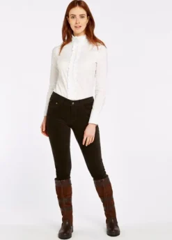 Dubarry Honeysuckle Cord Pants naisten housut, tummanruskea