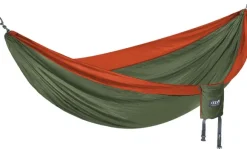 Eno DoubleNest Bluesign kahden hengen riippumatto, oliivi/oranssi