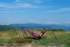 Eno DoubleNest Bluesign kahden hengen riippumatto, punainen/musta