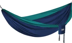 Eno DoubleNest Bluesign kahden hengen riippumatto, tummansininen/vihreä