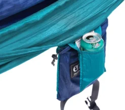 Eno DoubleNest Bluesign kahden hengen riippumatto, tummansininen/vihreä