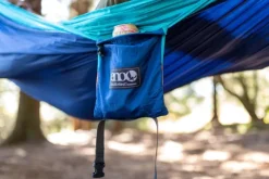 Eno DoubleNest Bluesign kahden hengen riippumatto, tummansininen/vihreä