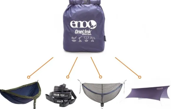 Eno OneLink Shelter System riippumattosetti, sininen/vihreä