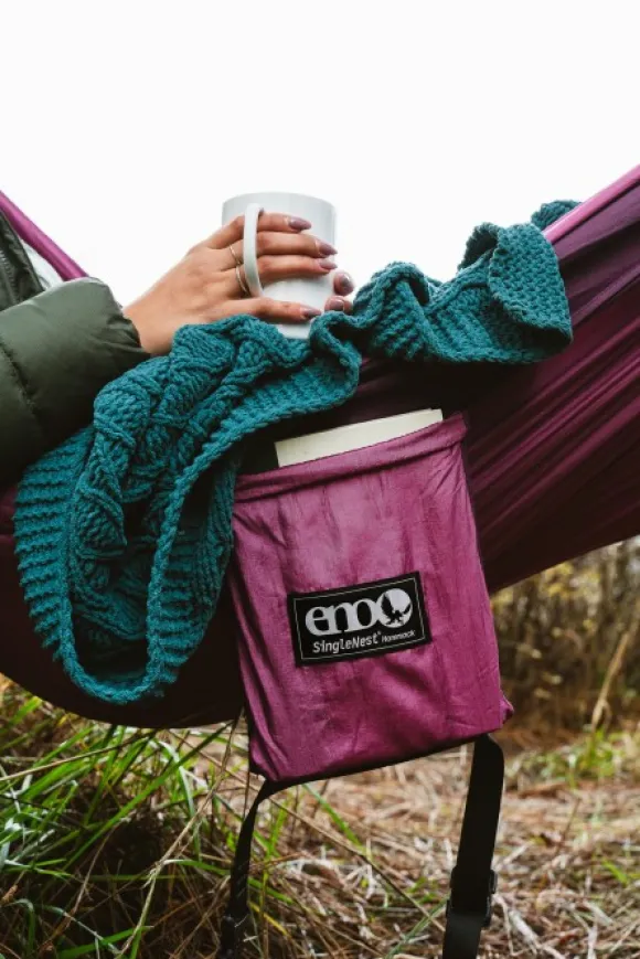 Eno SingleNest Bluesign yhden hengen riippumatto, musta/tummanharmaa