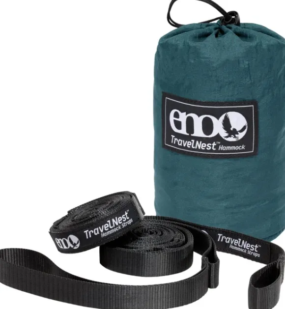 Eno TravelNest Hammock + Straps Combo riippumatto ja kiinnitysjärjestelmä, petrooli