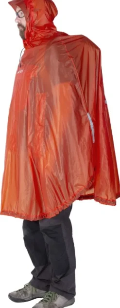 Exped Bike + Hike Poncho UL sadeviitta, Dark Lava