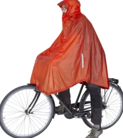Exped Bike + Hike Poncho UL sadeviitta, Dark Lava