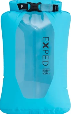 Exped Drybag Versa Clear 3 kuivapussi, Cyan