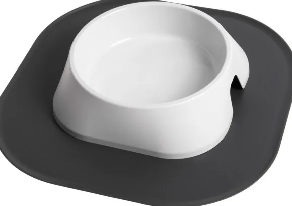 Fiboo ruokakulhomatto, 32 x 32 cm, harmaa