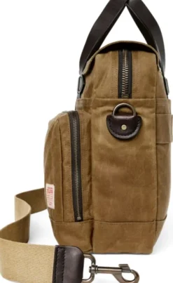 Filson 24 Hour Tin Briefcase Dark Tan
