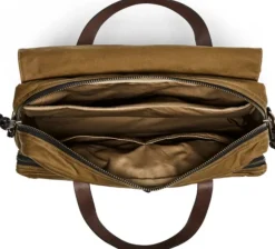 Filson 24 Hour Tin Briefcase Dark Tan