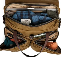 Filson 24 Hour Tin Briefcase Dark Tan