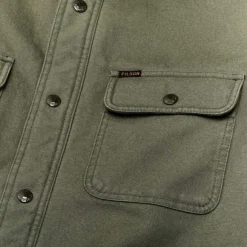 Filson Fleece Lined Jacket-Shirt paitatakki, Service Green