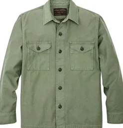 Filson M's Field Jac-Shirt Washed Fatigue Green