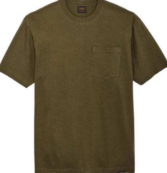 Filson M's S/S Frontier Solid T-Shirt Dark Olive