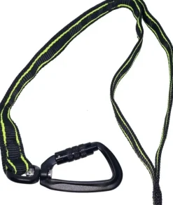 FinNero POWER talutushihna jousto-osiolla, musta/keltainen