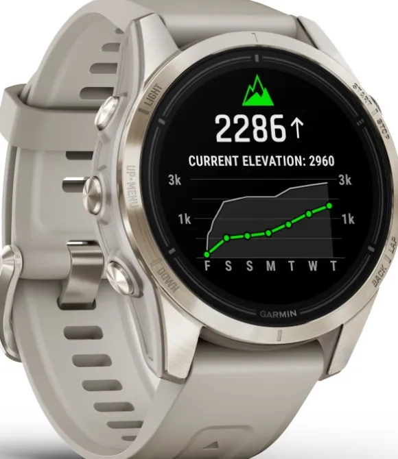 Garmin EPIX PRO (G2) 42mm Sapphire Soft Gold with Light Sand Band