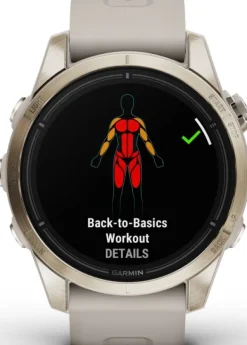 Garmin EPIX PRO (G2) 42mm Sapphire Soft Gold with Light Sand Band