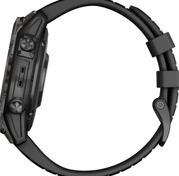 Garmin Fenix 7 Pro Sapphire Solar Carbon Grey DLC Titanium with Black Band
