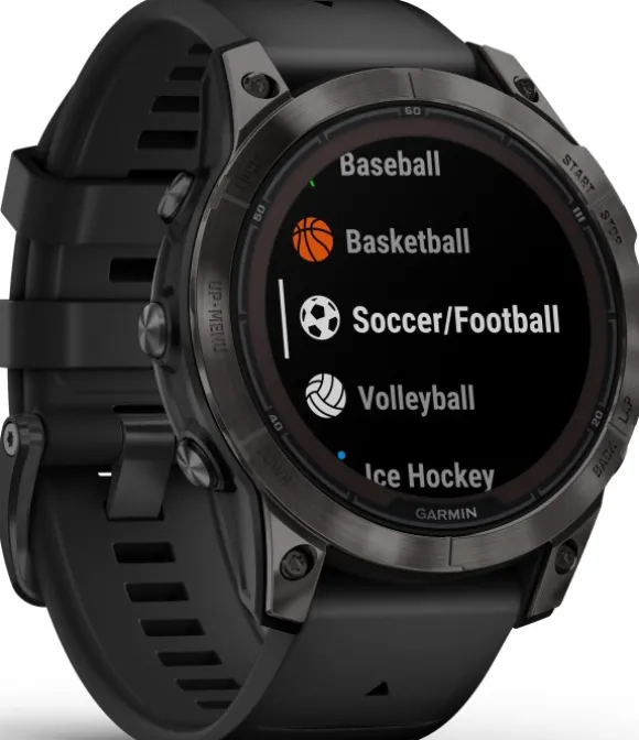 Garmin Fenix 7 Pro Sapphire Solar Carbon Grey DLC Titanium with Black Band