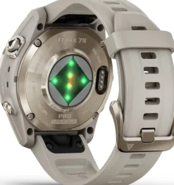 Garmin Fenix 7S Pro Sapphire Solar Soft Gold with Light Sand Band