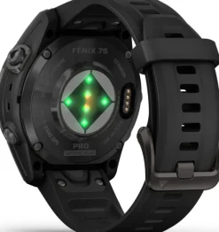 Garmin Fenix 7S Pro Sapphire Solar Carbon Grey DLC Titanium with Black Band
