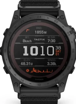 Garmin Tactix 7 Pro Ballistics Solar -älykello, tummanharmaa (musta nailonhihna)