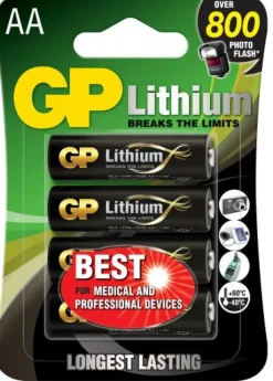 GP AA-litiumparistot 1.5V 15LF-2U4 4-pack