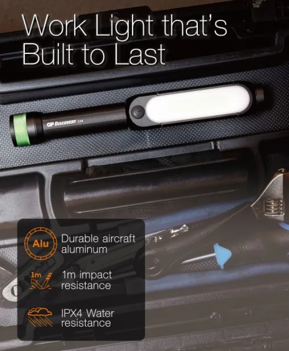 GP Discovery Cob Torch C34 taskulamppu