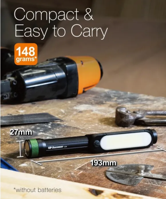 GP Discovery Cob Torch C34 taskulamppu