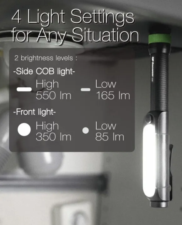 GP Discovery Cob Torch C34 taskulamppu