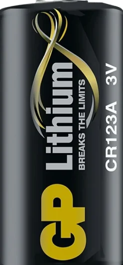 GP litiumparisto CR123A, 1 kpl
