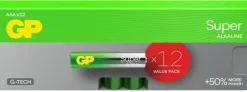 GP Super Alkaline AAA-paristo, 24A/LR03, 12 kpl