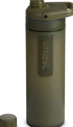 Grayl UltraPress Purifier Bottle vedensuodatin, Olive Drab
