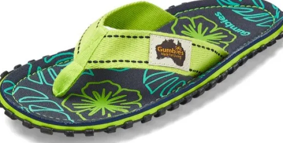 Gumbies Islander Lime Hibiscus Unisex