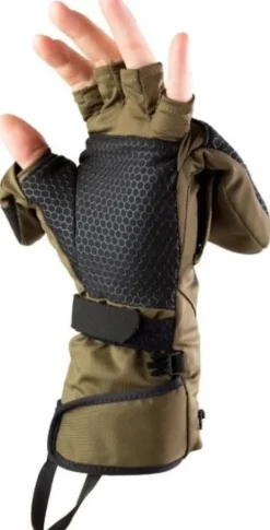 Heat Experience Heated Hunt Pullover Mittens Unisex lämpökintaat metsästykseen, maastonvihreä