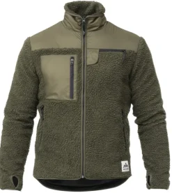 Heat Experience Heated Pile Fleece lämpötakki, Olive Green