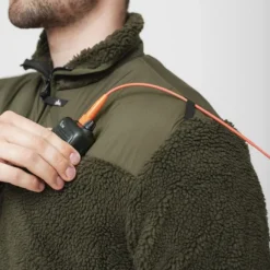 Heat Experience Heated Pile Fleece lämpötakki, Olive Green