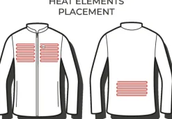 Heat Experience Heated Pile Fleece lämpötakki, Olive Green