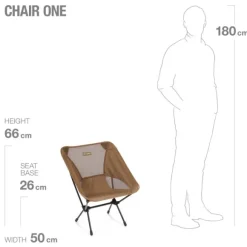 Helinox Chair One -retkituoli, kamelinruskea