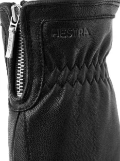 Hestra Alva naisten nahkakäsineet, musta