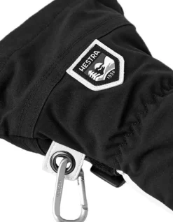 Hestra Army Leather Heli Ski 3 Finger Musta