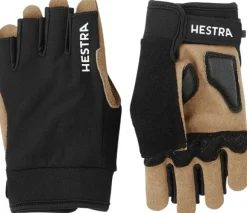 Hestra Bike Guard Short pyöräilykäsineet, musta/ruskea