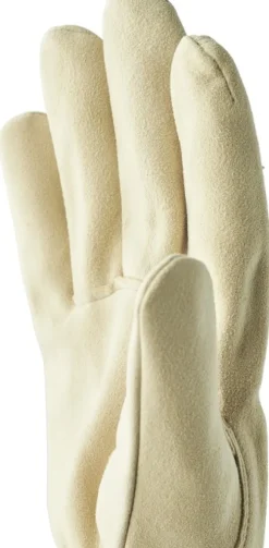 Hestra Chamois Work Glove nahkakäsine, luonnonvaalea